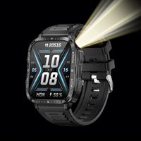 Nouvelle montre connectée sportive KT79, écran HD de 1,96 pouce, étanche jusqu'à 30 m, autonomie longue durée, boussole, GPS pour 5.3