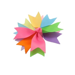Milt-colorful Tails Hair <strong>Bows</strong> Bowknot Curly Ball Shape Windmill <strong>Hai</strong> Clip With Ten Colors Hair Accessories - Product Image 1