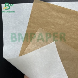 40 GSM + 10 GSM PE mỡ bằng chứng trắng chưa tẩy trắng đường nâu đóng gói giấy butcher giấy cuộn - Product Image 2