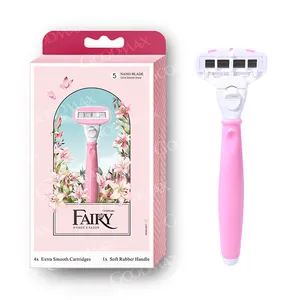 Best Selling Home 5 Blade Face Razor Women with Reusable Blades