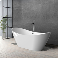 Baignoire autoportante en acrylique au design moderne, empilable, avec fonction de trempage, pour usage hôtelier