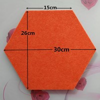 Papan Display Heksagonal dari Felt dan Gabus Tebal Berwarna-warni untuk Latar Belakang Foto Dinding Taman Kanak-Kanak dengan Pemasangan Perekat Sendiri