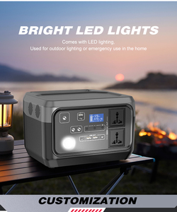 Glamping Supplier Portable 300W 600W 1000W 1500W Generator Energy Storage System Solar Power Station with <b>Panels</b> - Product Image 4