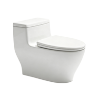 Cuvette de toilettes monobloc à chasse siphonique moderne, en céramique à motif marbre gris et blanc, de la gamme d'articles sanitaires chinois