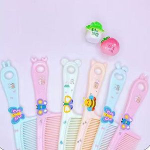 AISHU <b>Hair</b> <b>Comb</b> 15 Cm Cartoon Design For Kids And Women With Sweet Scented Plastic Handle Mixed Colors - Product Image 2