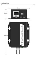 Extensor EoC 500M, Adaptador Ethernet sobre Coaxial de 10/100 Mbps, Funciona con Cámaras IP, Kit de Transmisión Plug-and-Play