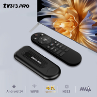 Diskon pabrik TV3 PRO Android 16 stik Tv, dengan RAM 2GB ROM 16GB Dual Wifi 6G BT5.2 H313 Quad Core Android Tv Stick 4k