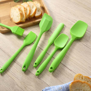 थोक सबसे अच्छा सिलिकॉन रंग पेस्ट्री सिलिकॉन पाक सेट 6pcs spatulas सेट - Product Image 5