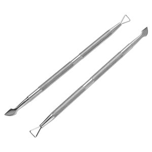 Limpiador de Uñas Reutilizable de Doble Cabeza, Duradero, Removedor de Esmalte en Gel, Empujador de Cutículas, Raspador de Uñas de Acero Inoxidable de Alta Calidad - Product Image 3