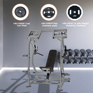 Banco de pesas isolateral comercial de venta directa de fábrica para entrenamiento aislado de pecho y hombros, equipo de gimnasio con carga de placas - Product Image 4