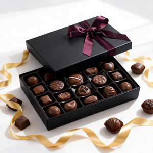 Scatola di Imballaggio in Carta per Cioccolato, Caramelle e Biscotti Natalizi con Logo Personalizzato, Base e Coperchio in Cartone di Lusso per Alimenti - Product Image 2