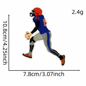 Patchs de football américain brodés thermocollants pour le sport - Product Image 3