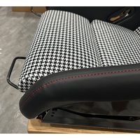 Sièges baquets de course en cuir et fibre de carbone MICO, imperméables, motif pied-de-poule, pour VW Golf R MK3/MK4/MK5/MK6/MK7/MK8/Pepita