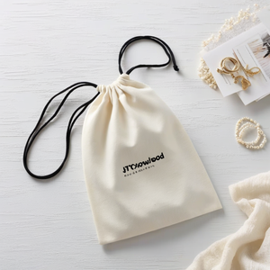 Gran oferta, bolsa de cosméticos sólida de lona, cordón de lino y algodón para el cuidado de la piel, vela de maquillaje, embalaje de regalo, bolsa de muselina sólida - Product Image 2