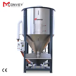 CE Full Stainless Steel Vertical mixer silos Plastic granules raw material Batch Mixer and Heating Machine