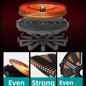 <span class=keywords><strong>Estufa</strong></span> eléctrica de Control táctil de 2000W, calentador de inducción infrarrojo radiante, Cocina de Inducción - Product Image 2