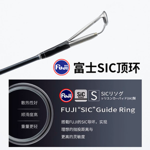 Caña de Pescar de Hierro Sólida de 1.93m ML M MH con Anillas Fuji, Ligera, para Pesca en Mar, Acción Lenta - Product Image 3