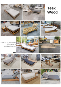 ชุดเฟอร์นิเจอร์สวนหรูหราทันสมัย กันน้ำ ทำจากหวายเชือกถัก พร้อมเตาผิงกลางแจ้ง <span class=keywords><strong>โซฟา</strong></span>ไม้สักอะลูมิเนียมสำหรับกลางแจ้ง - Product Image 5