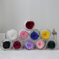 Lovebay Saint-Valentin Fête des Mères Cadeaux Longue Tige Conservée Rose Real Touch Fleur Éternelle Roses Préservées pour Arrangement Floral