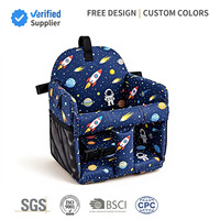 Housse de siège de chariot de courses pliable en polyester rembourré, grande capacité, taille personnalisée pour bébé et tout-petit, avec poche de rangement, résistante à l'eau