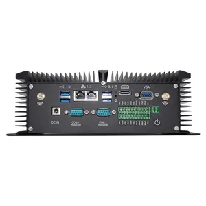 Mini PC Industrial con tarjeta Sim 3G/ 4G, dispositivo con núcleo de árbol, I7, 7500U, 10510U, WIFI, 2 * RS232/422/485 COM, 2Lan, sin ventilador