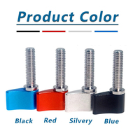 Vis à bouton en L personnalisée M4 M5 M6 M8 pour rig de caméra, rouge, noir, bleu, argent, levier en aluminium anodisé pour glissière à queue d'aronde à verrouillage rapide