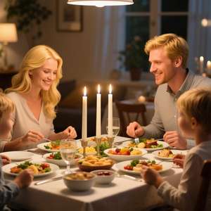 Velas Cónicas Delgadas para Mesa de Comedor LITBRIGHT, Paquete de 4, 8, 10 y 12 Pulgadas de Largo, de Larga Duración, Color Verde, Rojo y Blanco, sin Aroma - Product Image 6