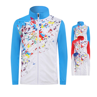 Conjunto de ropa atlética para hombre OEM disponible con chaqueta con cremallera completa, ideal para chándales de entrenamiento de equipos