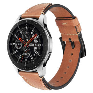 Bracelet de luxe de 22mm en cuir véritable pour <span class=keywords><strong>Amazfit</strong></span> <span class=keywords><strong>GTR</strong></span> 4 <span class=keywords><strong>3</strong></span> Pro 2E pour Xiaomi Watch S2 S1 Pro - Product Image 4