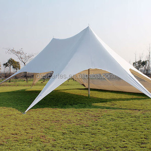 Tente double épaisseur en velours blanc, tente d'étoile de mariage pom gada, tente de <span class=keywords><strong>camping</strong></span> de luxe à vendre - Product Image 1