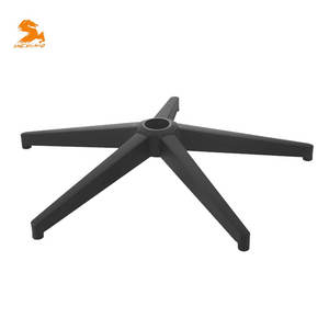 כסא ספורט אלקטרוני סגסוגת אלומיניום ספריי מלוטש שחור חמישה כוכבים רגל משרד אביזרים לכסא גלגלים הרגליים חמש רגל טופר - Product Image 1