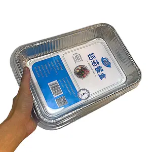 8.7x12 "Half Size Médio Tinfoil Pan Folha De Alumínio Pan Alu Food Bandejas Cozinhar Broiler Reciclável Eco Friendly