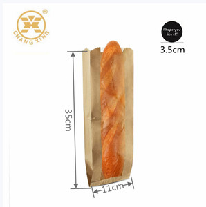 Bolsas de Papel Kraft para Empaque de Pan Baguette, Bolsas de Panadería Enceradas a Prueba de Grasa y Aceite para Donas y Pan Baguette Francés - Product Image 5