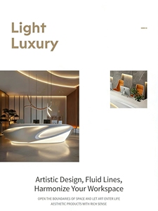 Bureau d'accueil YUMEI QT-009 <span class=keywords><strong>de</strong></span> forme spéciale, peint, en fibre <span class=keywords><strong>de</strong></span> verre écologique et légère, design sans joint pour hôtel - Product Image 4