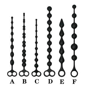 Silicone anale perlina anale Plug Trainer con Pull Roop e palle di diverse dimensioni giocattolo del sesso anale per gli uomini e le donne - Product Image 2