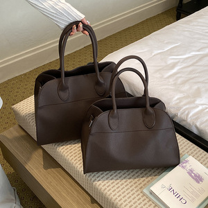 Sac fourre-tout motif litchi transfrontalier pour femme, grande capacité, rétro, portable, sac à bandoulière haut de gamme et tendance - Product Image 2