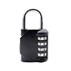 <span class=keywords><strong>Cadenas</strong></span> à combinaison à 4 roues en alliage de zinc pour extérieur, idéal pour salle de sport et salle de bain - Product Image 3