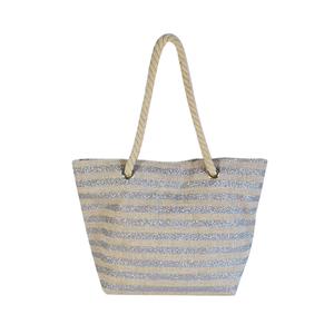 Bolsas de Playa Tejidas de Lujo para Mujer, con Logotipo Impreso Personalizado, de Paja, para el Verano - Product Image 2