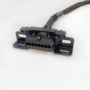 كامل 16pin OBD2 OBD الثاني الخائن ذ كابل ذكر إلى 2 أنثى تمديد محول سلك تسخير مع جبل قوس - Product Image 3