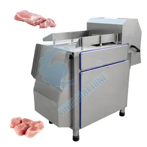 Industrial Small Frozen Fresh Meat Block Chicken Thigh Cube Cutter Beef Pork Rib Meat Dice Cut Machine