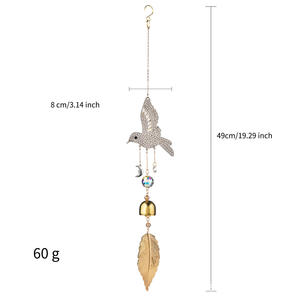 Kristallen Zonvanger Kolibrie Ontwerp 3-delige Set Tuin Suncatcher Opknoping Kristallen Ornament Voor Huisdecoratie Hanger - Product Image 6