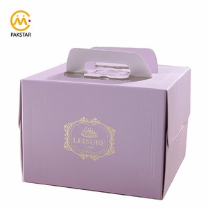 Bán buôn tùy chỉnh in lớn màu nâu kraft giấy bao bì hộp cho bánh sinh nhật với xử lý - Product Image 6