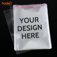 Sacs en plastique transparents autocollants imprimés en héliogravure, recyclables, petits emballages pour stylos, bijoux, bonbons, cadeaux