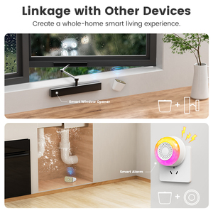 Tuya ذكي ZigBee مستشعر تسرب مياه الأمطار كاشف تسرب مياه الأمطار الفيضانات IP67 في الهواء الطلق مقاوم للماء التطبيق التحكم إنذار الأمن - Product Image 6