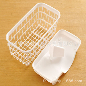 Plastic Dish Rack Square Quick Dry Draining Rack <b>For</b> <b>Kitchen</b> Sink <b>Storage</b> L Size Injection Molding Mold - Product Image 4