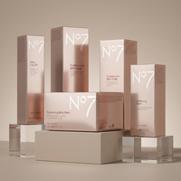 Boîte cosmétique pliante de luxe rose et or personnalisée pour marques de beauté, idéale pour pots de crème visage, carton personnalisé pour soins de la peau (UE/US)