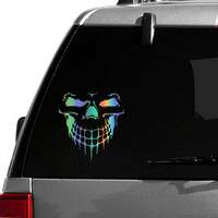 Autocollants de voiture promotionnels personnalisés en vinyle holographique découpé, résistants à l'eau, à la déchirure et aux UV, avec graphiques chrétiens