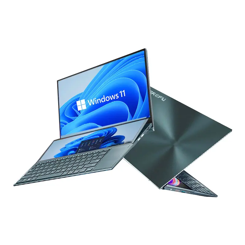 Kooforway OEM 2024 Thiết Kế Mới Core I7 10th Gen Màn Hình Kép Máy Tính Xách Tay 32GB RAM Win 11 Pro Máy Tính Xách Tay