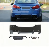 SINO – Kit de carrosserie complet pour BMW Série 5 (F10/F18) 2011-2017 – Style M5 modifié – Pare-chocs avant et arrière, feux antibrouillard, jupes latérales et lèvre avant