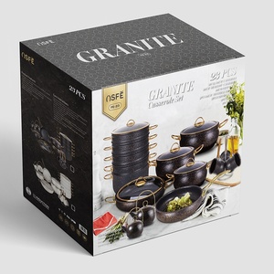 <span class=keywords><strong>23PCS</strong></span> mới nhất giả mạo nhôm đồ dùng nhà bếp <span class=keywords><strong>Cookware</strong></span> Set với bếp cảm ứng tùy chỉnh thương hiệu logo Glass nắp thông minh - Product Image 6